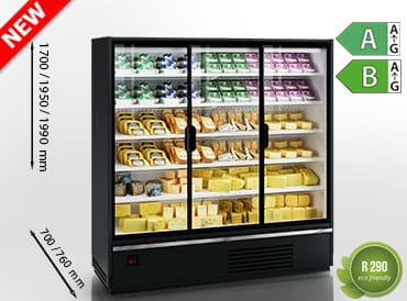 Hit-Line Indiana medium AV A Plug-In Multideck Cabinet