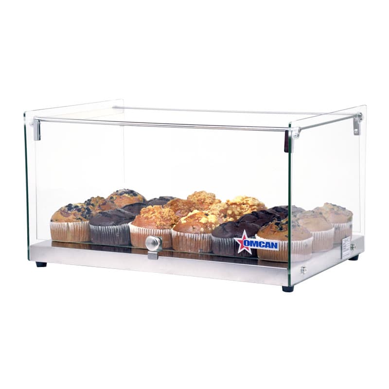 22" Countertop Food Display Case with Square Front Glass and 35 L capacity