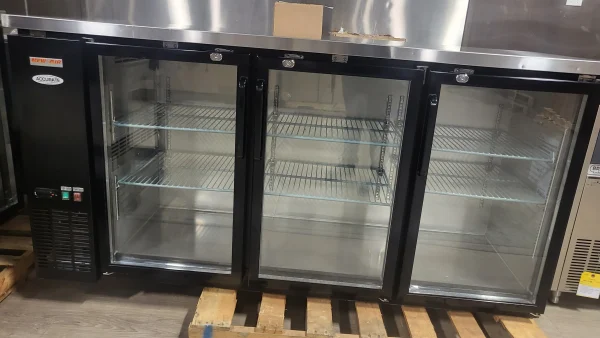 New Air NBB-72-SG 2 Door Glass Back Bar Refrigerator