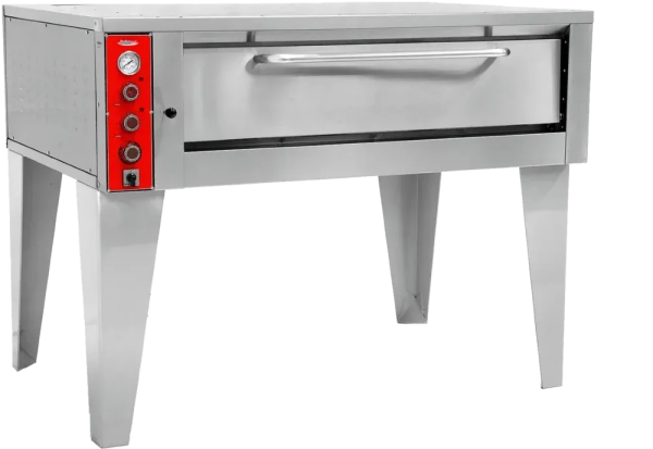 Bakemax - 64” Wide Commercial Electric Stone Hearth Deck Pizza Oven - BMBPEB125