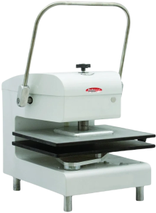 Bakemax - Stainless Steel White Countertop Commercial Powder Coat Manual Meat Press - BMDXMCPW