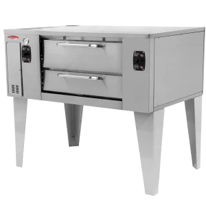 BakeMax BMBPD152 Floor Model 78″ Wide Commercial Gas Pizza Stone Deck Oven