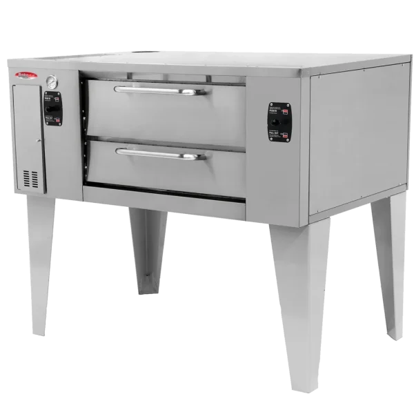 BakeMax BMBPD152 Floor Model 78″ Wide Commercial Gas Pizza Stone Deck Oven