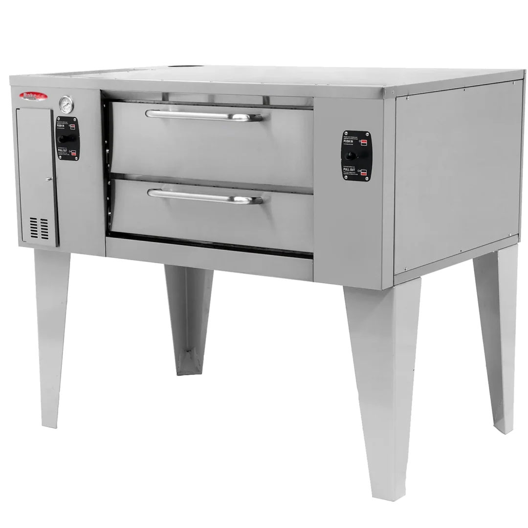 BakeMax BMBPD152 Floor Model 78″ Wide Commercial Gas Pizza Stone Deck Oven BakeMax BMBPD152 Floor Model 78″ Wide Commercial Gas Pizza Stone Deck Oven