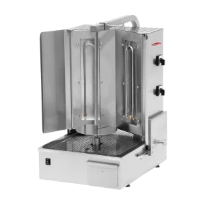 BakeMax BMDN1712R Heavy Duty Commercial Electric 2-Burner Shawarma Machine