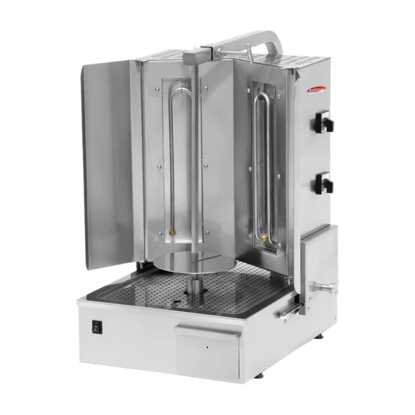 BakeMax BMDN1712R Heavy Duty Commercial Electric 2-Burner Shawarma Machine