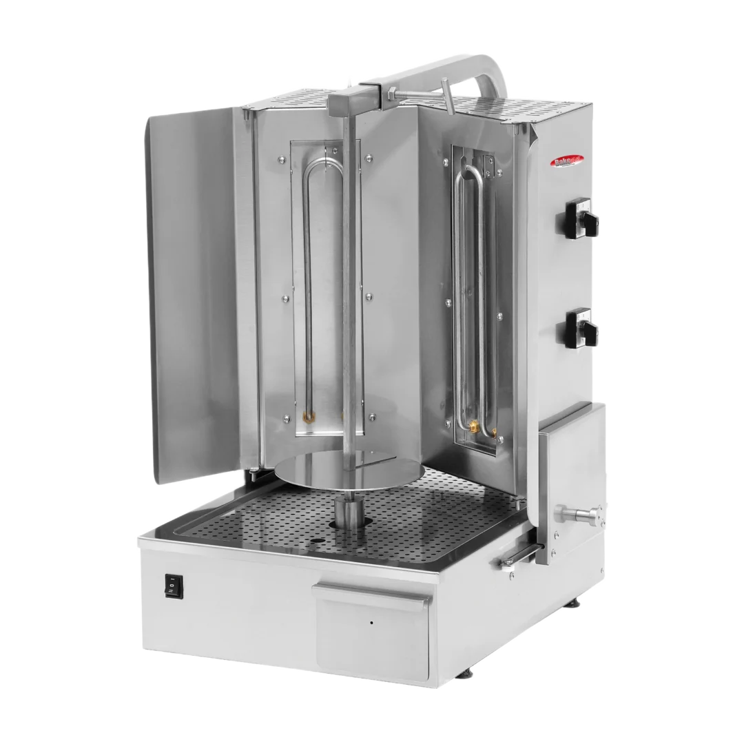 BakeMax BMDN1712R Heavy Duty Commercial Electric 2-Burner Shawarma Machine BakeMax BMDN1712R Heavy Duty Commercial Electric 2-Burner Shawarma Machine