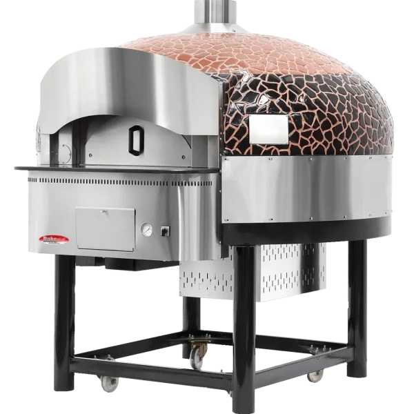 BakeMax BMSPO02 Commercial Floor Model Gas Rotating Pizza Oven