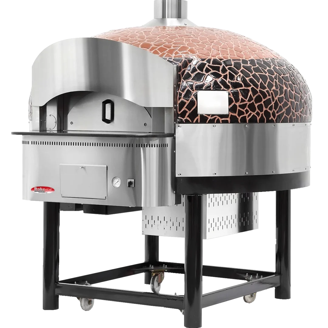 BakeMax BMSPO02 Commercial Floor Model Gas Rotating Pizza Oven BakeMax BMSPO02 Commercial Floor Model Gas Rotating Pizza Oven
