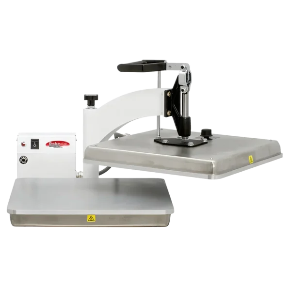BakeMax BMTXM15 Countertop White Powder Coated Swing Away 15″ x 15″ Manual Dual Heat Tortilla Press