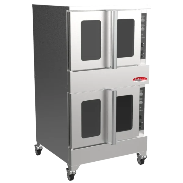 BakeMax America BADCO5E Commercial Floor Model Double Stacked Electric Convection Oven