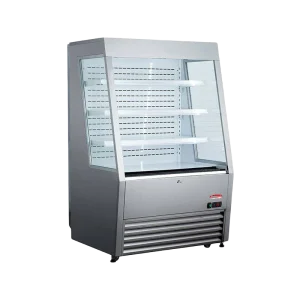 BakeMax BMGGS36 Floor Model 36 Inch Stainless Steel Grab and Go Refrigerated Display Merchandiser
