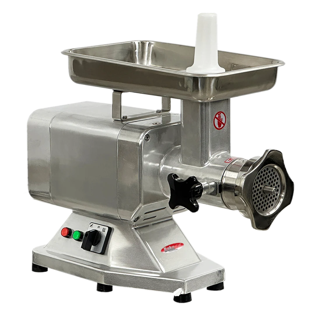 BakeMax BMMG004 Titan Series Electric Countertop 1.5HP #22 Hub Meat Grinder 660lbs. Per Hour BakeMax BMMG004 Titan Series Electric Countertop 1.5HP #22 Hub Meat Grinder 660lbs. Per Hour