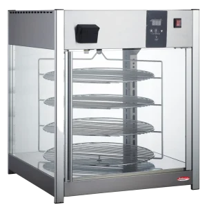 BakeMax BMPW418 Titan Series Countertop Electric 4-Tier 18 Inch Rotating Pizza Warmer
