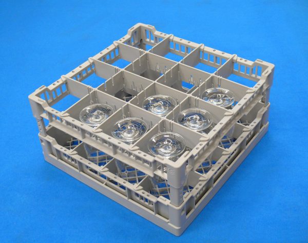 Lamber - Glass Rack with Compartments (16 Glasses)