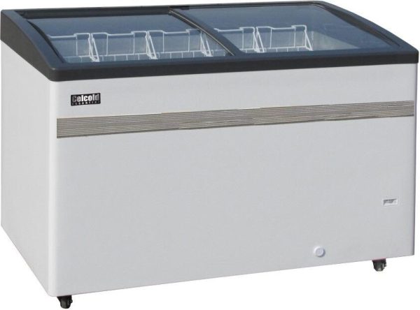 Celcold - 50" Mid-Size Angled Top Commercial Ice Cream Display Freezer - CEATF50