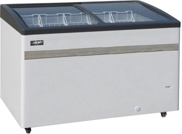 Celcold - 60" Large Angled Top Commercial Ice Cream Display Freezer - CEATF60