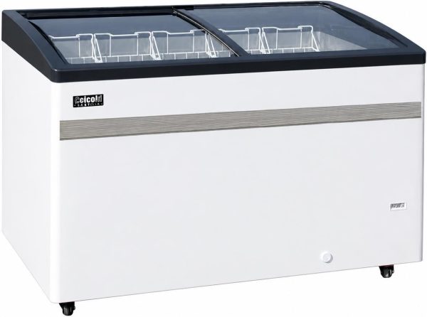 Celcold - 70" High-Capacity Angled Top Commercial Ice Cream Display Freezer - CEATF70