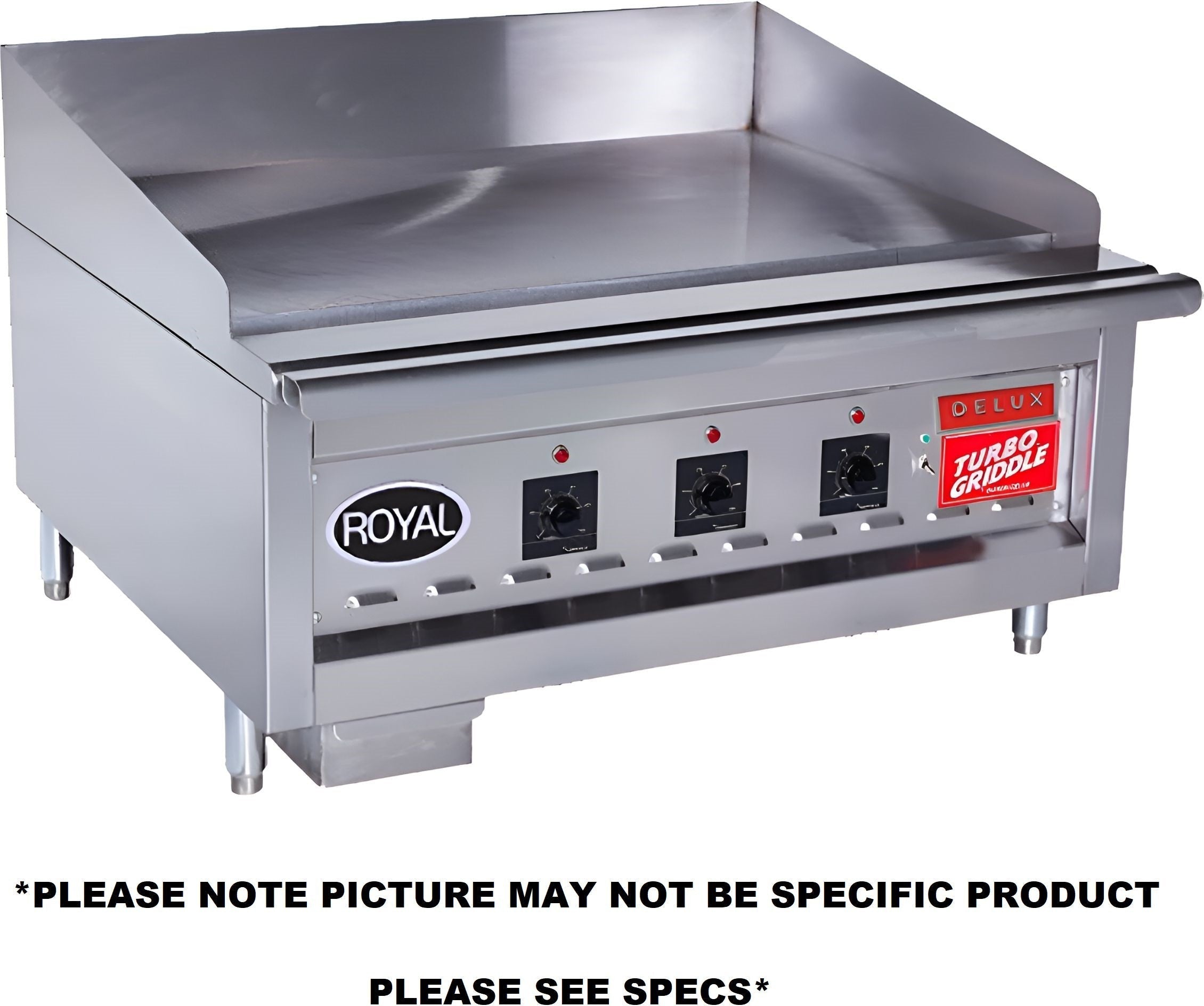 Royal - Delux 60" Stainless Steel Solid State Infrared Turbo Griddle - RD100-60 Royal - Delux 60" Stainless Steel Solid State Infrared Turbo Griddle - RD100-60