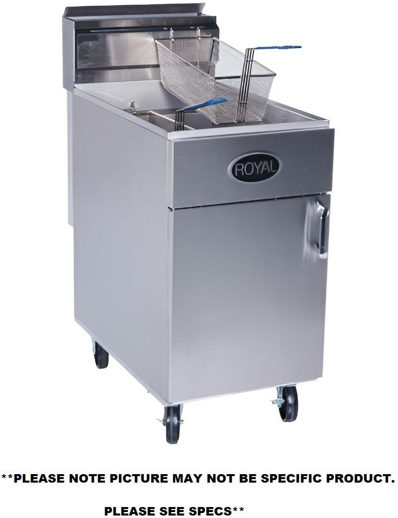 Royal - 60 lb, 4 Burners Stainless Steel Deep Fat Fryer - RFT-60 Royal - 60 lb, 4 Burners Stainless Steel Deep Fat Fryer - RFT-60