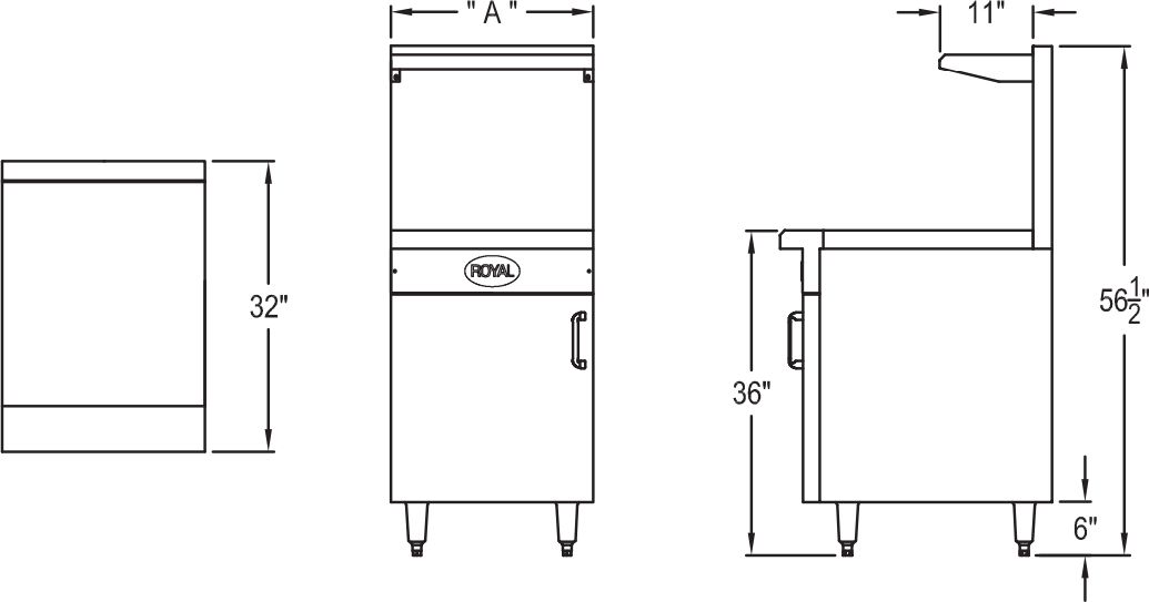 Royal - 18” Wide Stainless Steel Work Surface Spreader Range Match Spreader - RR-18SPR Royal - 18” Wide Stainless Steel Work Surface Spreader Range Match Spreader - RR-18SPR
