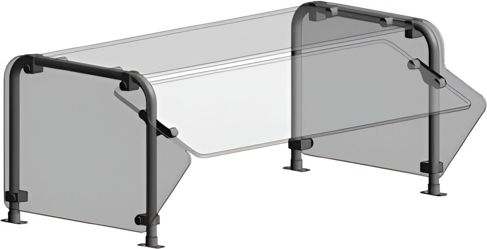 Randell - 36" Double Tier, Single Sided Non Adjustable Self Service On Top Tier, Non Adjustable Full Service On Front & Glass Top - RSW-DTSSFF-36 (Special Order 4-6 Weeks) Randell - 36" Double Tier, Single Sided Non Adjustable Self Service On Top Tier, Non Adjustable Full Service On Front & Glass Top - RSW-DTSSFF-36 (Special Order 4-6 Weeks)