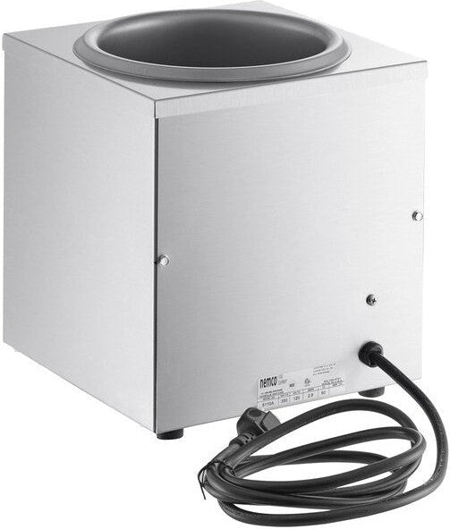 Nemco - 120V 4 QT Single Well Countertop Food Warmer Included Inset, Ladle, and Cover - 6110A-ICL (ETA 4-6 Weeks) Nemco - 120V 4 QT Single Well Countertop Food Warmer Included Inset, Ladle, and Cover - 6110A-ICL (ETA 4-6 Weeks)