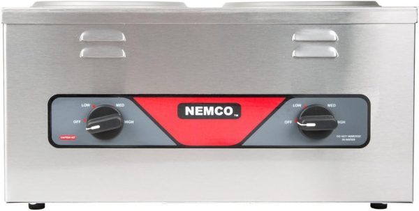 Nemco - 120V 4 QT Double Well Countertop Cooker Warmer with Insets, Cover and Ladle - 6120A-CW-ICL (ETA 4-6 Weeks)
