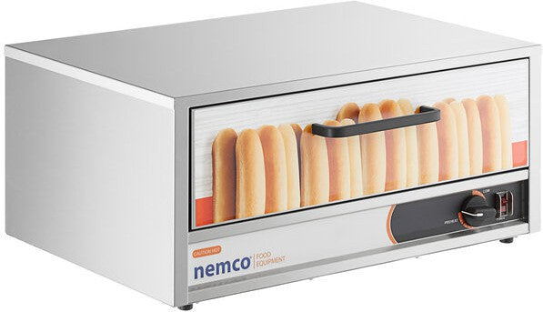Nemco - 120V Moist Heat Hot Dog Bun Warmer for 8036 Series Roller Grills with 48 Buns Capacity - 8036-BW (ETA 4-6 Weeks)