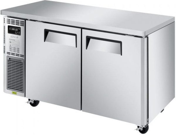 Turbo Air - J Series 60" Narrow Undercounter Refrigerator with Side Mounted Compressor and 2 Solid Doors - JUR-60S-N6 (ETA 5-6 Weeks)