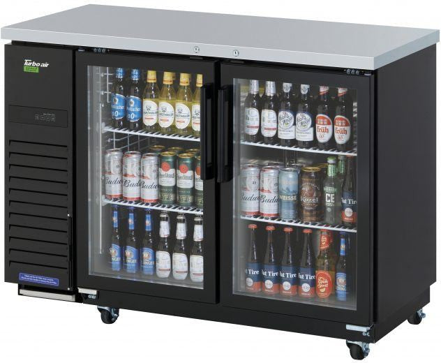 Turbo Air - 49" Narrow Back Bar Cooler with 2 Glass Doors - TBB-24-48SGD-N (ETA 5-6 Weeks) Turbo Air - 49" Narrow Back Bar Cooler with 2 Glass Doors - TBB-24-48SGD-N (ETA 5-6 Weeks)