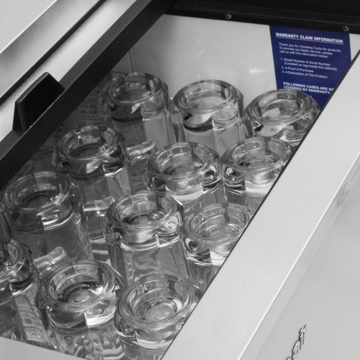 Turbo Air - 24.7" Super Deluxe Glass Chiller & Froster with 1 Stainless Steel Lid - TBC-24SD-GF-N6 (ETA 5-6 Weeks) Turbo Air - 24.7" Super Deluxe Glass Chiller & Froster with 1 Stainless Steel Lid - TBC-24SD-GF-N6 (ETA 5-6 Weeks)
