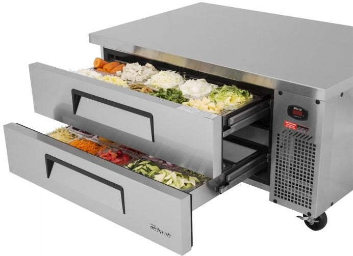 Turbo Air - Super Deluxe 48" Chef Base Refrigerator with 2 Drawers and Optional Extended Top - TCBE-48SDR-N (ETA 5-6 Weeks) Turbo Air - Super Deluxe 48" Chef Base Refrigerator with 2 Drawers and Optional Extended Top - TCBE-48SDR-N (ETA 5-6 Weeks)