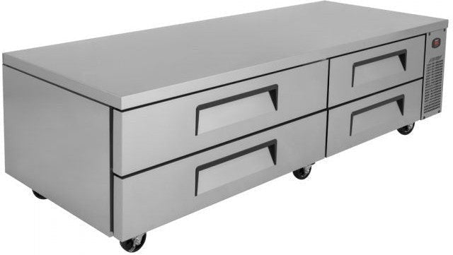 Turbo Air - Super Deluxe 83.6" Chef Base Refrigerator with 4 Drawers and Optional Extended Top - TCBE-82SDR-N (ETA 5-6 Weeks) Turbo Air - Super Deluxe 83.6" Chef Base Refrigerator with 4 Drawers and Optional Extended Top - TCBE-82SDR-N (ETA 5-6 Weeks)