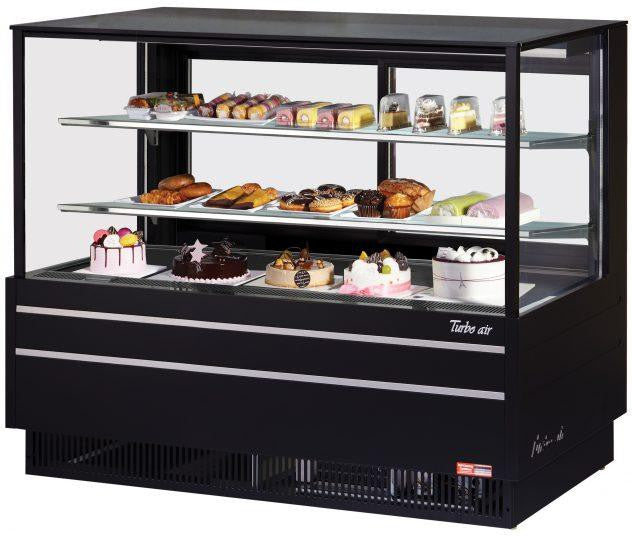 Turbo Air - 60" Black European Straight Front Flat Glass Refrigerated Bakery Display Case - TCGB-60UF-B-N (ETA 5-6 Weeks) Turbo Air - 60" Black European Straight Front Flat Glass Refrigerated Bakery Display Case - TCGB-60UF-B-N (ETA 5-6 Weeks)