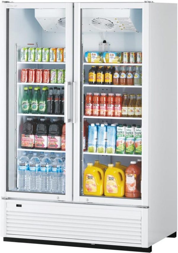 Turbo Air - Super Deluxe 51.2" Two Swing Glass Door Merchandiser with 8 Shelves Adjustable - TGM-47SDH-N (ETA 5-6 Weeks)