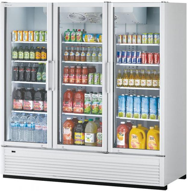 Turbo Air - Super Deluxe 78" Three Swing Glass Door Merchandiser with 12 Shelves Adjustable - TGM-72SDH-N (ETA 5-6 Weeks) Turbo Air - Super Deluxe 78" Three Swing Glass Door Merchandiser with 12 Shelves Adjustable - TGM-72SDH-N (ETA 5-6 Weeks)