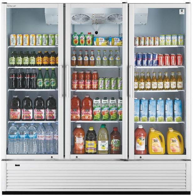 Turbo Air - Super Deluxe 78" Three Swing Glass Door Merchandiser with 12 Shelves Adjustable - TGM-72SDH-N (ETA 5-6 Weeks) Turbo Air - Super Deluxe 78" Three Swing Glass Door Merchandiser with 12 Shelves Adjustable - TGM-72SDH-N (ETA 5-6 Weeks)