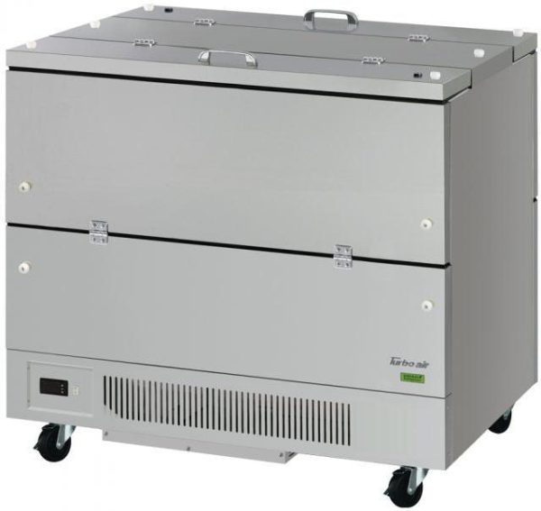 Turbo Air - Super Deluxe 49" Silver Cold Wall Dual Sided Access Milk Cooler - TMKC-49-2-SS-N6 (ETA 5-6 Weeks)