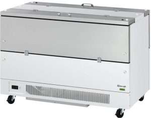 Turbo Air - Super Deluxe 58" White Cold Wall Dual Sided Access Milk Cooler - TMKC-58-2-WS-N6 (ETA 5-6 Weeks)
