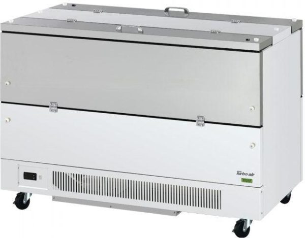 Turbo Air - Super Deluxe 58" White Cold Wall Dual Sided Access Milk Cooler - TMKC-58-2-WS-N6 (ETA 5-6 Weeks)