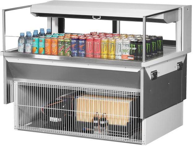 Turbo Air - 47.6" White Low Profile Drop-In Horizontal Open Display Case - TOM-48L-UFD-W-1SI-N (ETA 5-6 Weeks) Turbo Air - 47.6" White Low Profile Drop-In Horizontal Open Display Case - TOM-48L-UFD-W-1SI-N (ETA 5-6 Weeks)