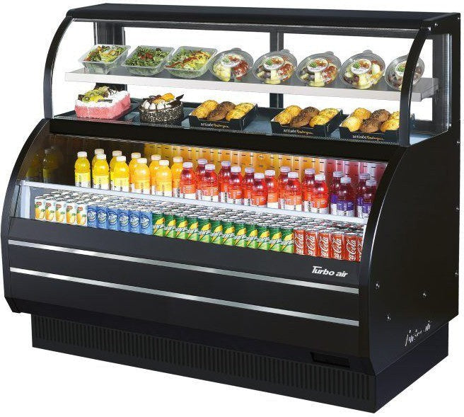 Turbo Air - 63" Slim Line Black Horizontal Open Display Merchandiser - TOM-60SB-N (ETA 5-6 Weeks) Turbo Air - 63" Slim Line Black Horizontal Open Display Merchandiser - TOM-60SB-N (ETA 5-6 Weeks)