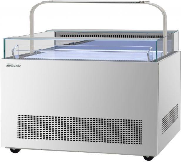 Turbo Air - 50.25" Silver Open Display Sandwich & Cheese Merchandiser with Sneeze Guard - TOS-50NN-D-S (ETA 5-6 Weeks) Turbo Air - 50.25" Silver Open Display Sandwich & Cheese Merchandiser with Sneeze Guard - TOS-50NN-D-S (ETA 5-6 Weeks)