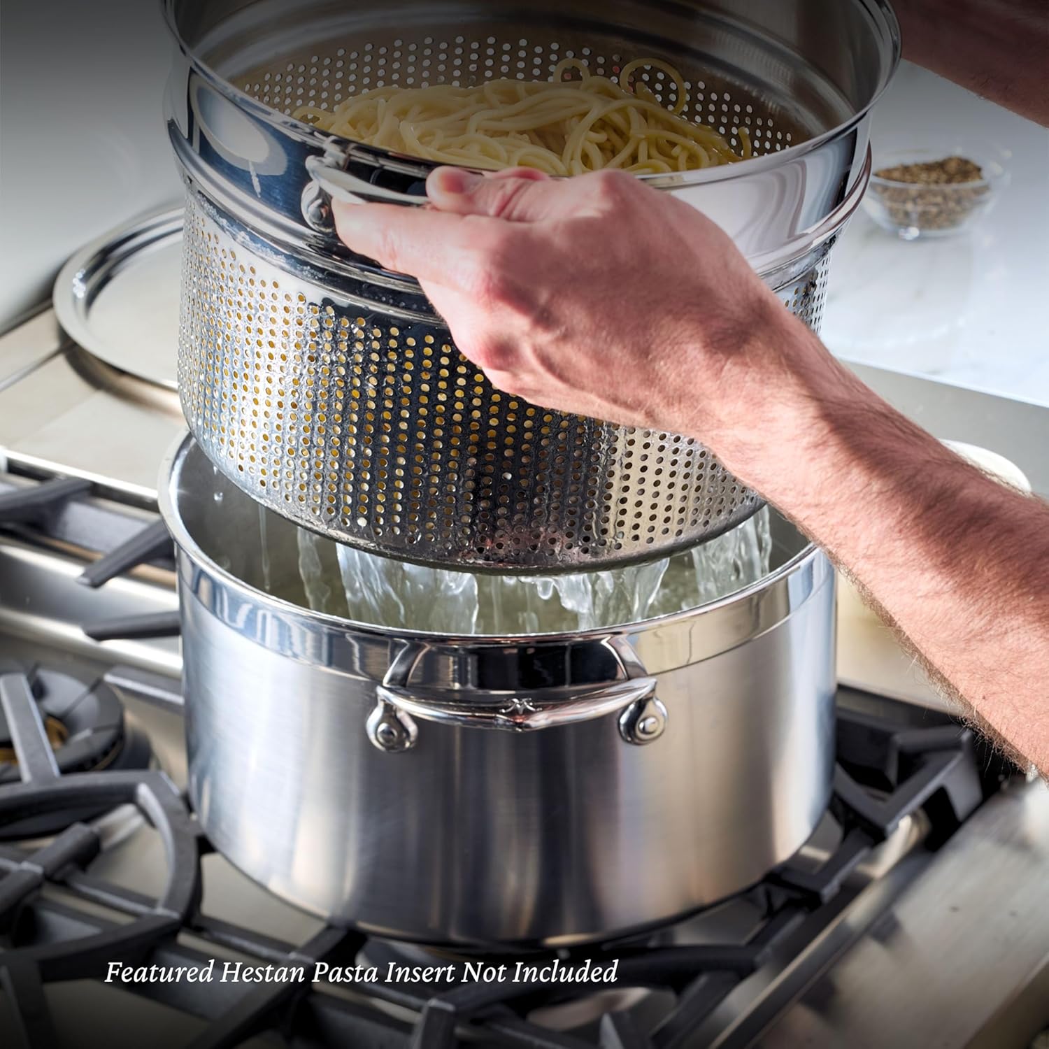 Hestan - ProBond Luxe 8 Qt Stainless Steel Stockpot - 31773 Hestan - ProBond Luxe 8 Qt Stainless Steel Stockpot - 31773