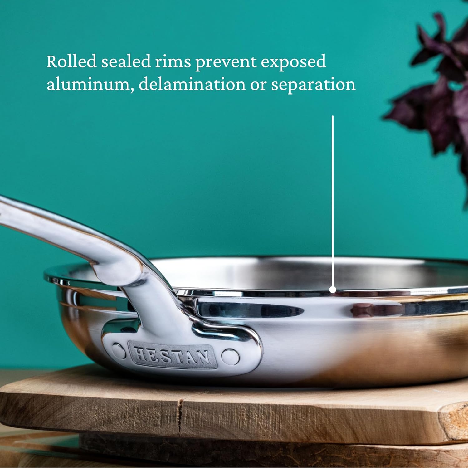 Hestan - 12.5" ProBond Professional Clad Stainless Steel Frying Pan - 31781 Hestan - 12.5" ProBond Professional Clad Stainless Steel Frying Pan - 31781