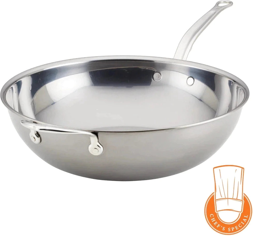Hestan - 36 cm/14" NanoBond Chef's Pan With Helper Handle - 60042 Hestan - 36 cm/14" NanoBond Chef's Pan With Helper Handle - 60042