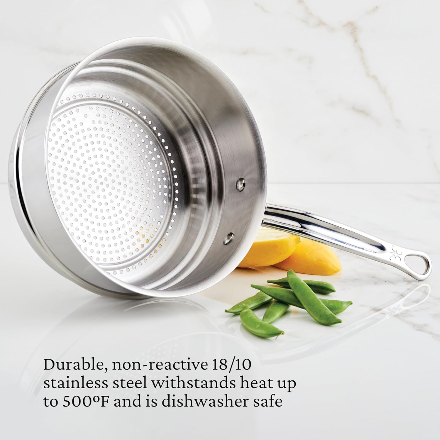 Hestan - Provisions 3 Qt Silver Stainless Steel Steamer insert - 71047 Hestan - Provisions 3 Qt Silver Stainless Steel Steamer insert - 71047