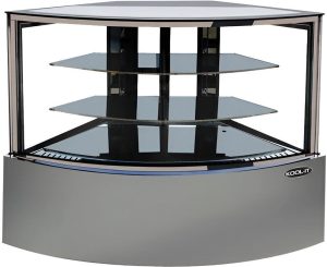 Kool-It - 60" Stainless Steel Corner Glass Dry Display Case - KBF-60CD