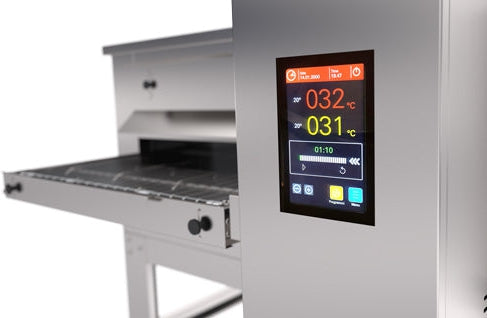 Trento - Stainless Steel Ventilated Tunnel Conveyor Oven and Stainless Steel Stand with Wheels - CE-IT-0500 Trento - Stainless Steel Ventilated Tunnel Conveyor Oven and Stainless Steel Stand with Wheels - CE-IT-0500